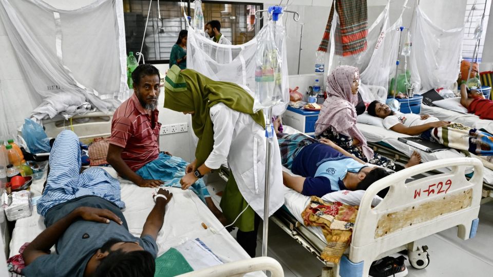 Hospital ward in Bangladesh